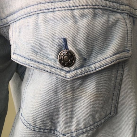 Unisex Vintage Def Leppard Jean Jacket - Picture 7 of 13